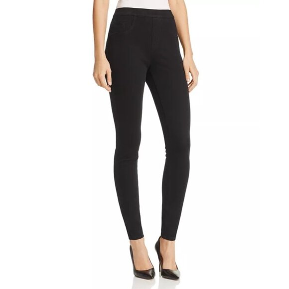 Spanx Womens Leggings Jean Like Pull On Pants Blue Pockets Size Large - Picture 1 of 8